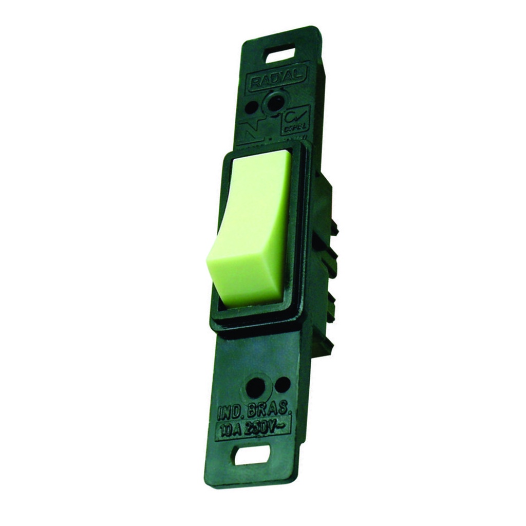 Interruptor 1 Tecla Paralela Sem Placa Prata Radial