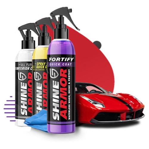 Kit Limpeza Detalhada Do Carro Externo E Interno Shine Armor