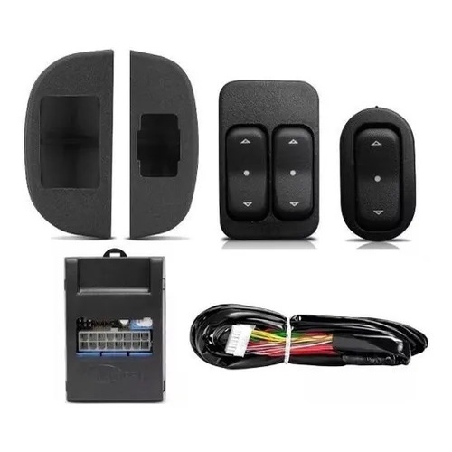 Kit Chicote Modulo Botao Vidro Eletrico Celta Prisma 2 \ 4 Portas Dianteiras
