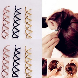 10 Peças Prendedor / Pino Feminino De Cabelo Espiral Com Parafuso Giratório