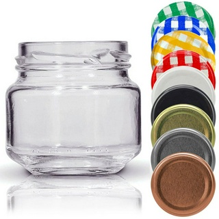 12 Potes De Vidro Pate 120ml Com Tampa