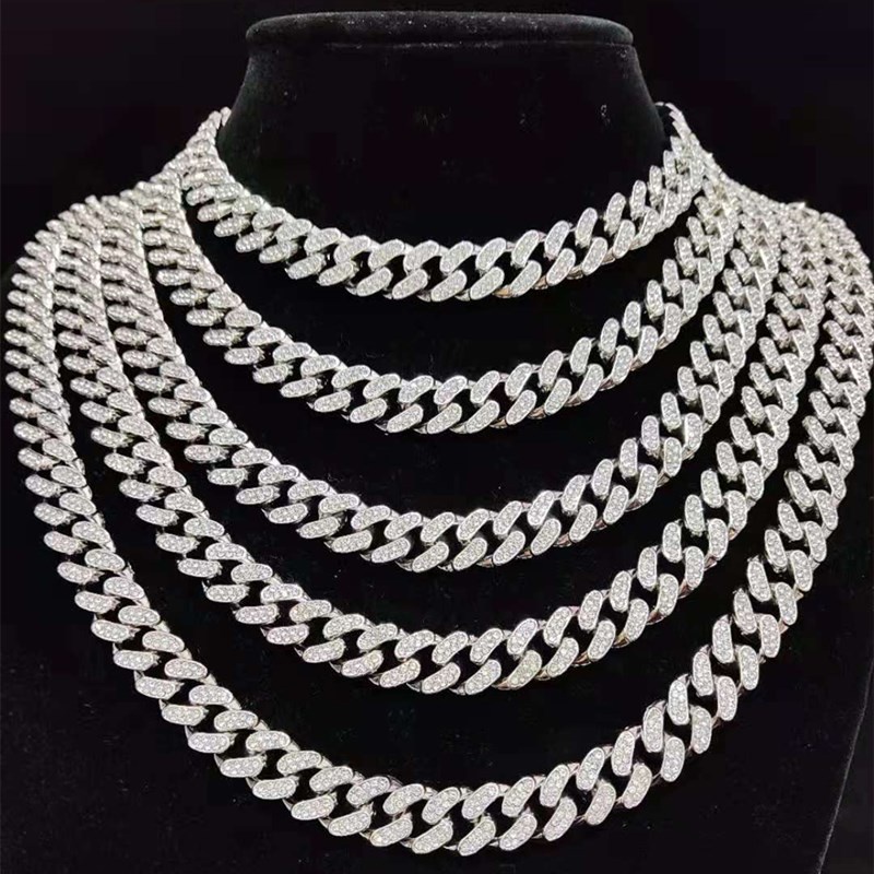 Uomo Donna Hip Hop Iced Out Bling Collana Con Ciondolo A Farfalla Miami Catena Cubana Collane HipHop Gioielli Con Ciondoli Di Moda - Foto 3