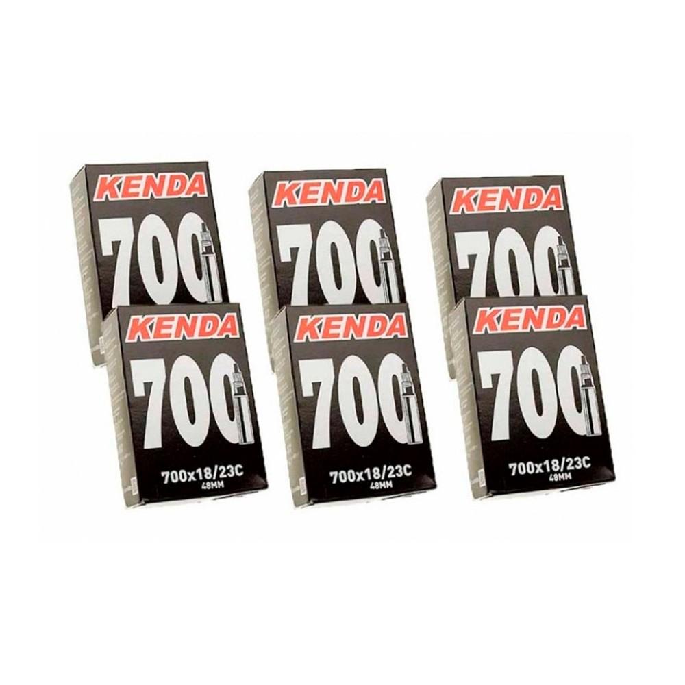 Kit 6 Unidades Câmaras Kenda 700x23c 48mm em Oferta na Shopee