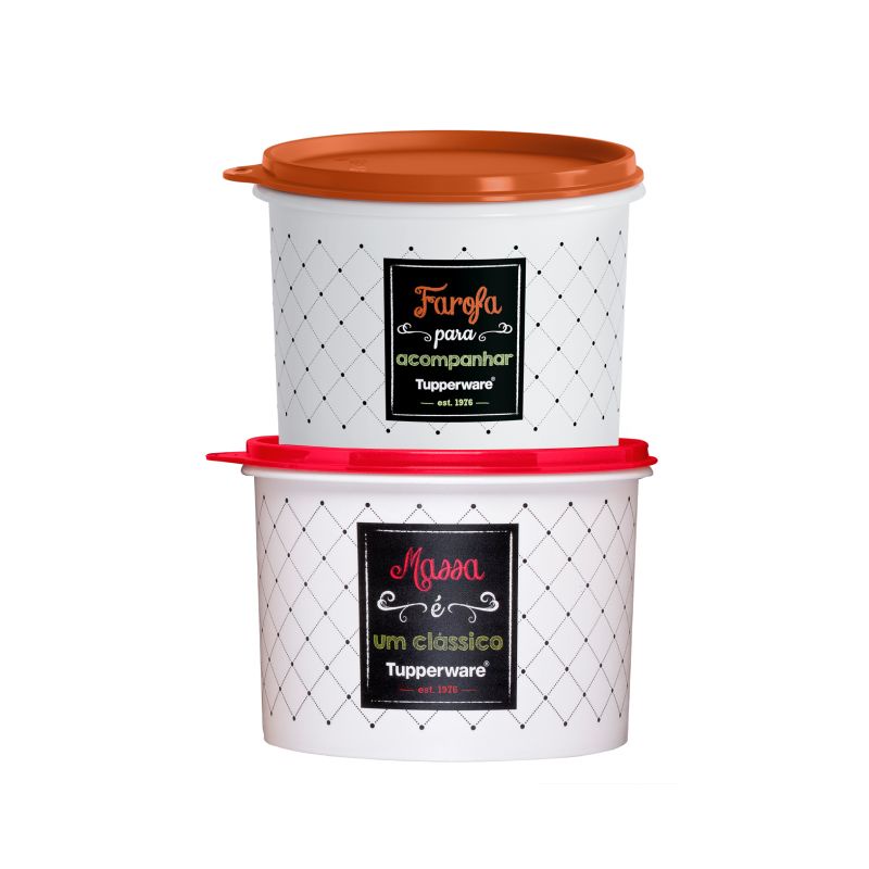 Kit Tupper Caixa Bistrô Farofa e Massa Tupperware