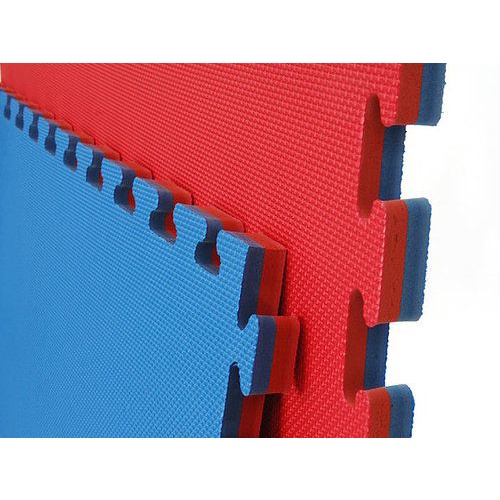 Tatame Tapete EVA Dupla Face 50x50x2cm 20mm Azul e Vermelho Bicolor Unidade em Oferta na Shopee