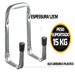 Suporte Multiuso De Aço Para Parede 8cm