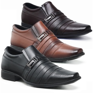 Sapato Masculino Social Formal Elegante Confortável Direto Fabricante 3 Pares DIRETO DA FÁBRICA