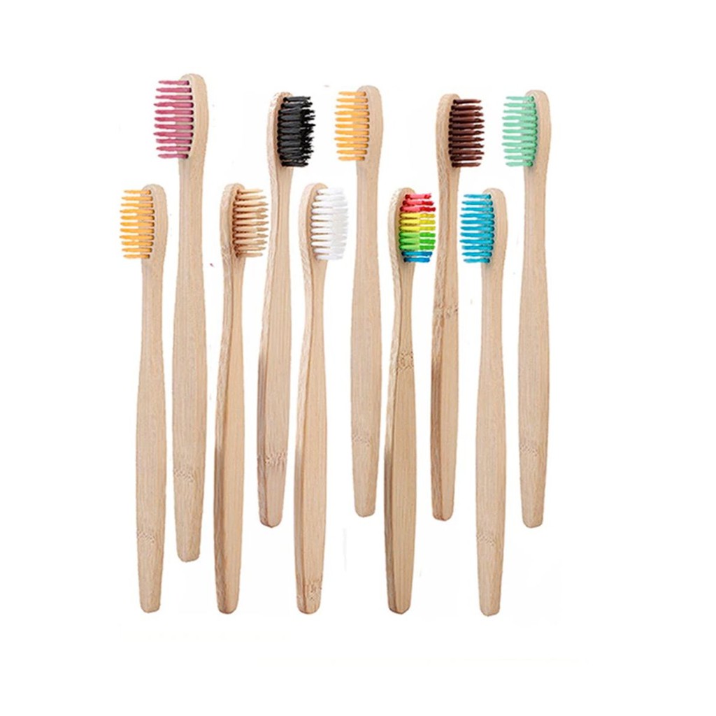 escova de dentes bambu vegana natural biodegradável adulto - 1 unidade