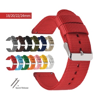 18mm 20mm 22mm 24mm Nylon Canvas Strap Pulseira Para Samsung Galaxy Relógio 42mm 46mm Ativo Engrenagem S2 2 S3 Amazônia Banda