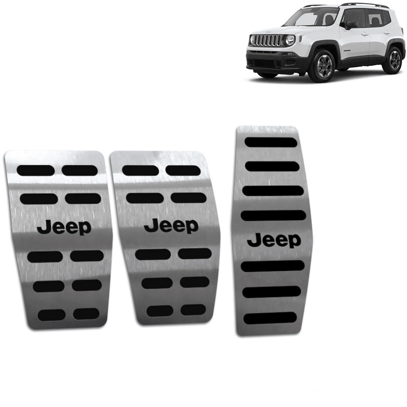 Pedaleira Renegade 16/.. Manual Aço Inox - Não fura o pedal em Oferta na Shopee