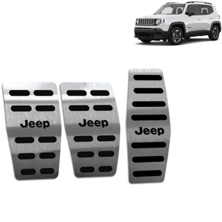 Pedaleira Renegade 16/.. Manual Aço Inox - Não fura o pedal em Oferta na Shopee