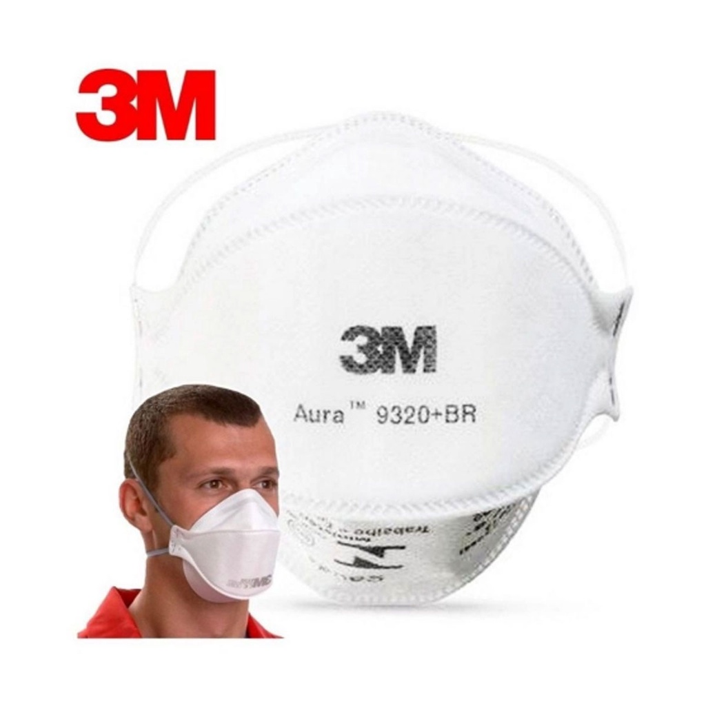 10x Máscaras 3M Aura 9320Br Pff2 N95 Respirador Sem Válvula