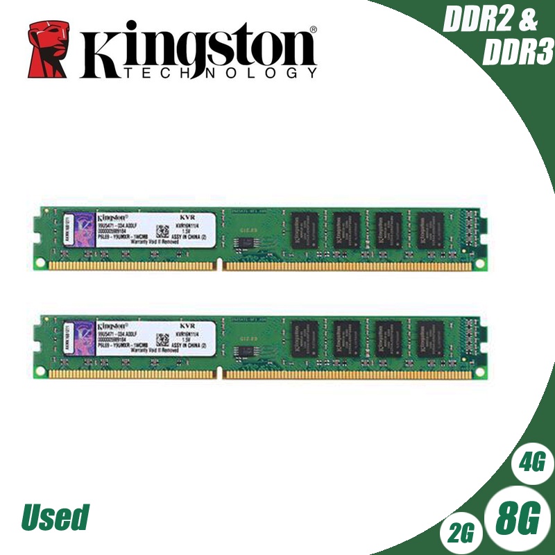 Kingston Memória Do PC RAM Memoria Módulo Computador Desktop DDR3 4GB Gb DDR2 1 8GB 2GB 4GB