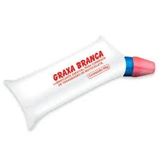 Kit 10 saches de Graxa Branca lubrificante motos e bike sache 80 gramas