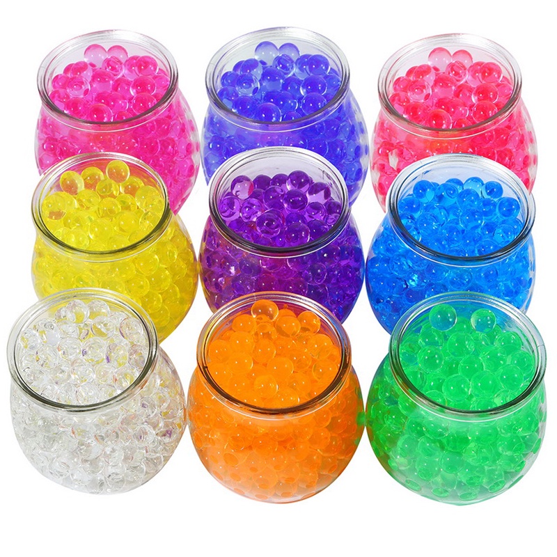 500 Pcs Magia Contas De Água Brinquedo Das Crianças Para Flores De Cristal Soil Lama Crescer A De Hidrogel Bolas