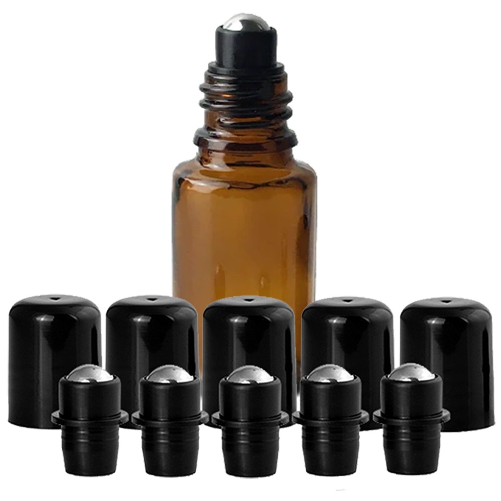 Kit 10 unidades Tampa Rollon 18 Mm Roller para frasco de óleo essencial