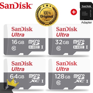 Sandisk Ultra Cartão de Memoria 100% Original 16gb 32gb 64gb 128gb Micro Sd Classe 10 100mbs Lacrado
