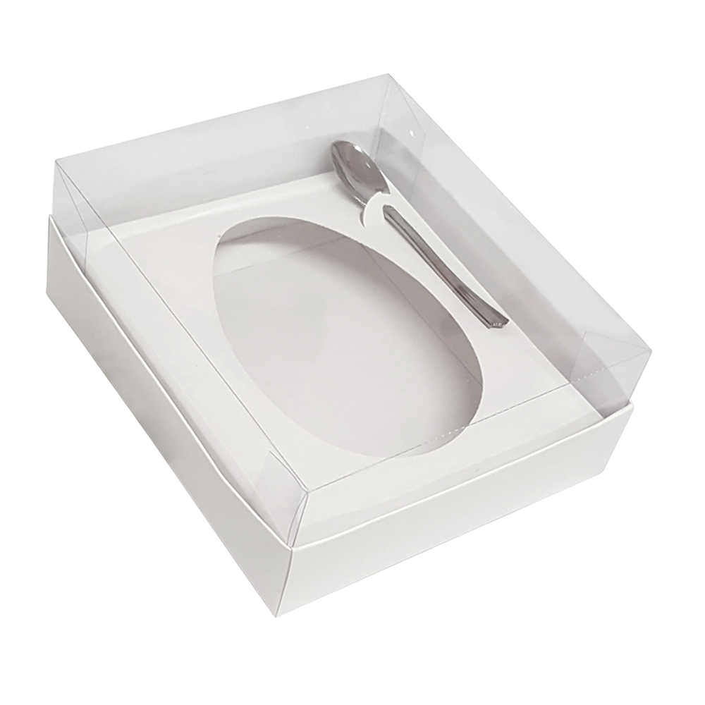 Caixa para Ovo de Colher Branca 500g c/5 - Yinpack