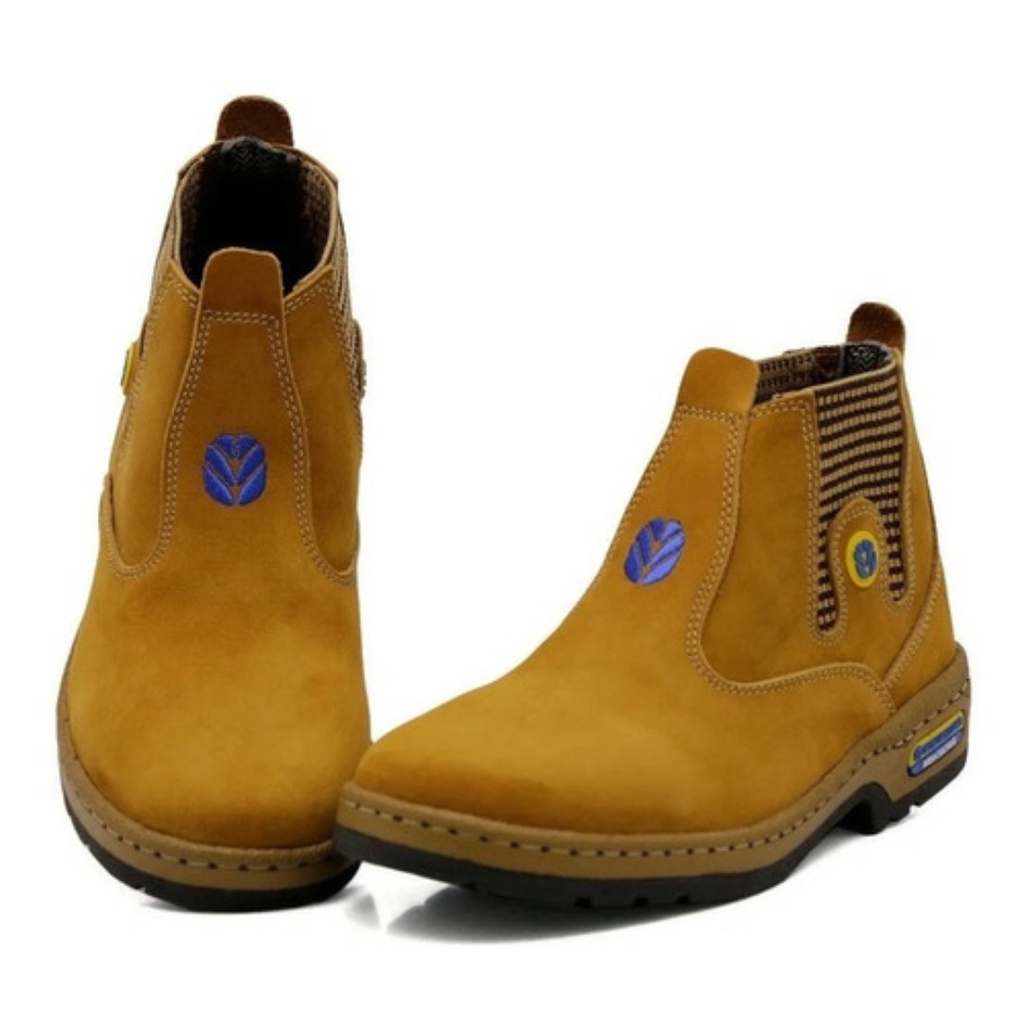 BOTINA NEW HOLLAND COURO NATURAL NOBUCK VARIAS CORES PRONTA ENTREGA