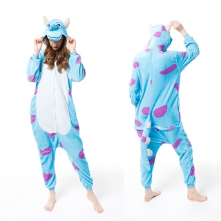 Kigurumi Animal Sulley Monstro Onesie Unicórnio Tigre Pijama Flanela Dos Desenhos Animados Trajes Do Partido Macacões em Oferta na Shopee
