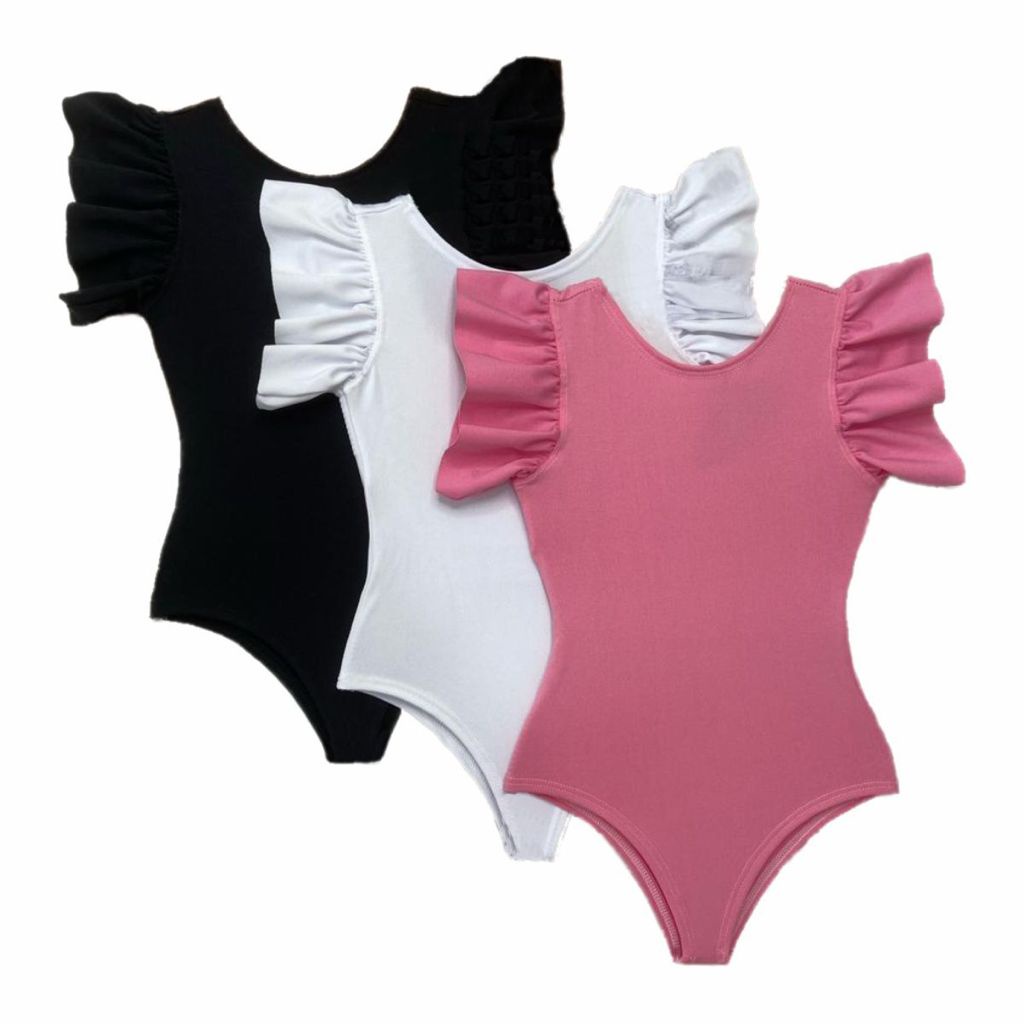 Body Bory Babado Frufru Infantil Meninas Blogueirinha Verão