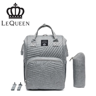 Mochila Bolsa Maternidade Bebê Mamãe Lequeen Porta Mamadeira Térmico Original em Oferta na Shopee