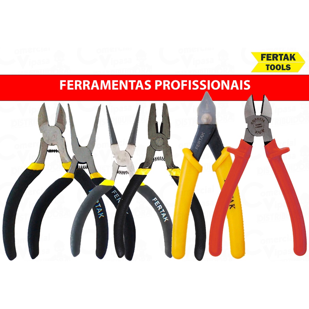 Alicates Emborrachado Ferramenta Profissional Modelos a Escolher em Oferta na Shopee