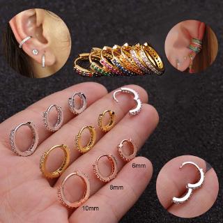Brinco Pequeno De Argola De Cobre Com 1 Peça Para Auricle / Pinna / Conch / Rook / Tragus / Lógulo / Helix / Orelha 6-10mm