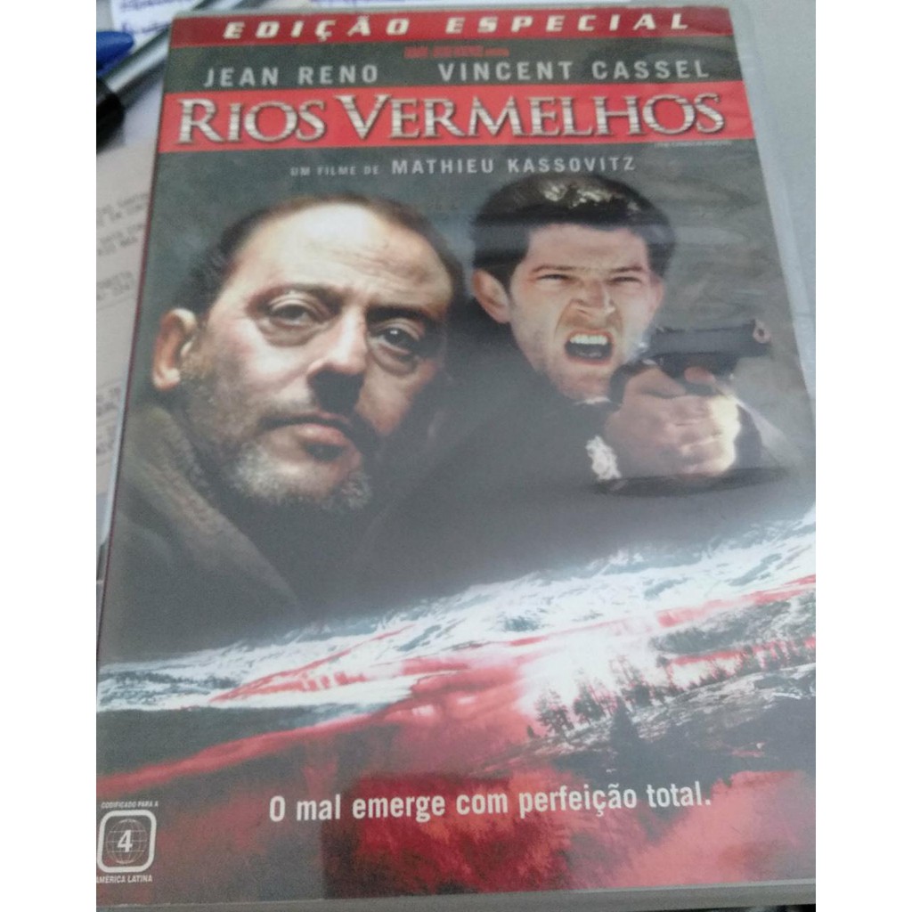 DVD RIOS VERMELHOS JEAN RENO VINCENT CASSEL ORIGINAL USADO Shopee Brasil