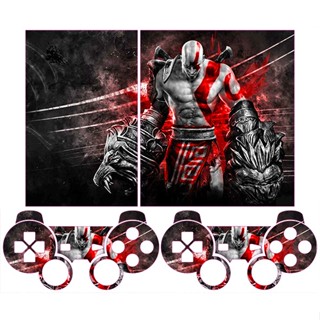 Skin Adesiva PS2 Slim - God Of War (preto e vermelho) em Oferta na Shopee