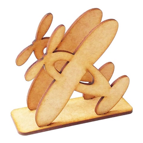 Pacote Com 50 Porta Guardanapos Em MDF Modelo Avião Decoração Festa Tema Aviação Lembrancinha Decoração - Amoratto