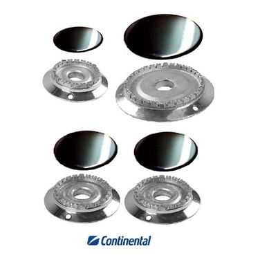 Kit 4 Bocas Peça Fogão Continental Evidenza 1pq + 2gd + 1gig