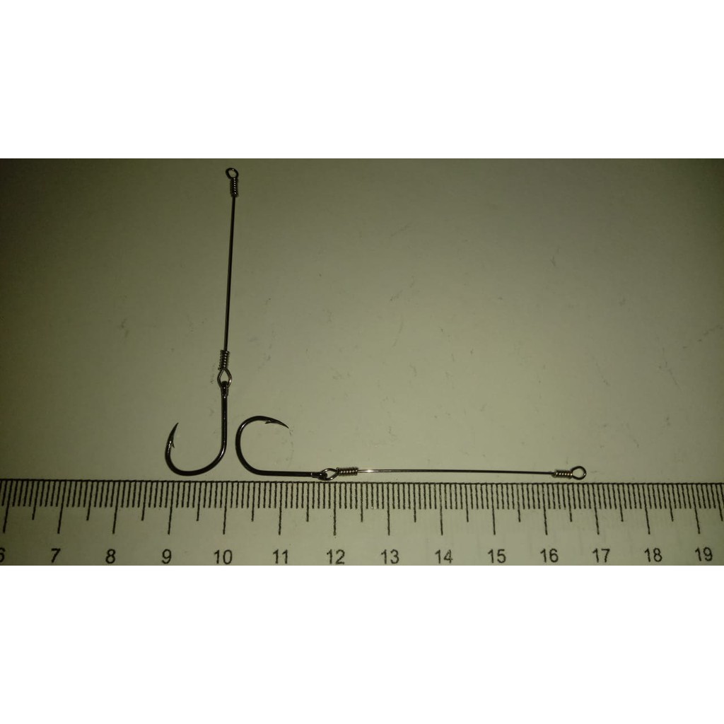 10 unidades de  Anzol Encastoado Chinu tamanho 11mm x 16mm  Fio de aço 0,55mm - Excelente qualidade - Vendido por Artigos de pesca Aristeu Matias Pereira - Cruzeiro do Oeste - PR