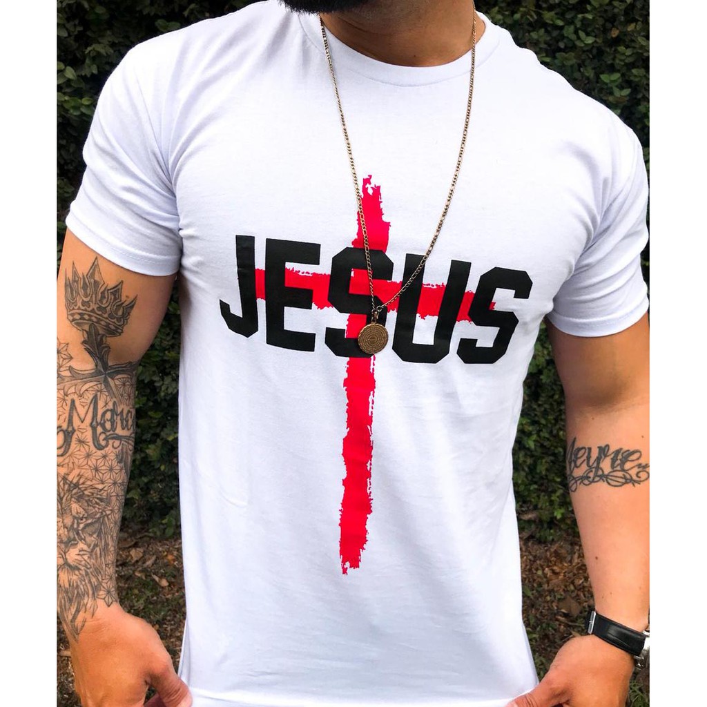 Kit 6 Camiseta Masculina Camisa Jesus Leão Moda Evangélica