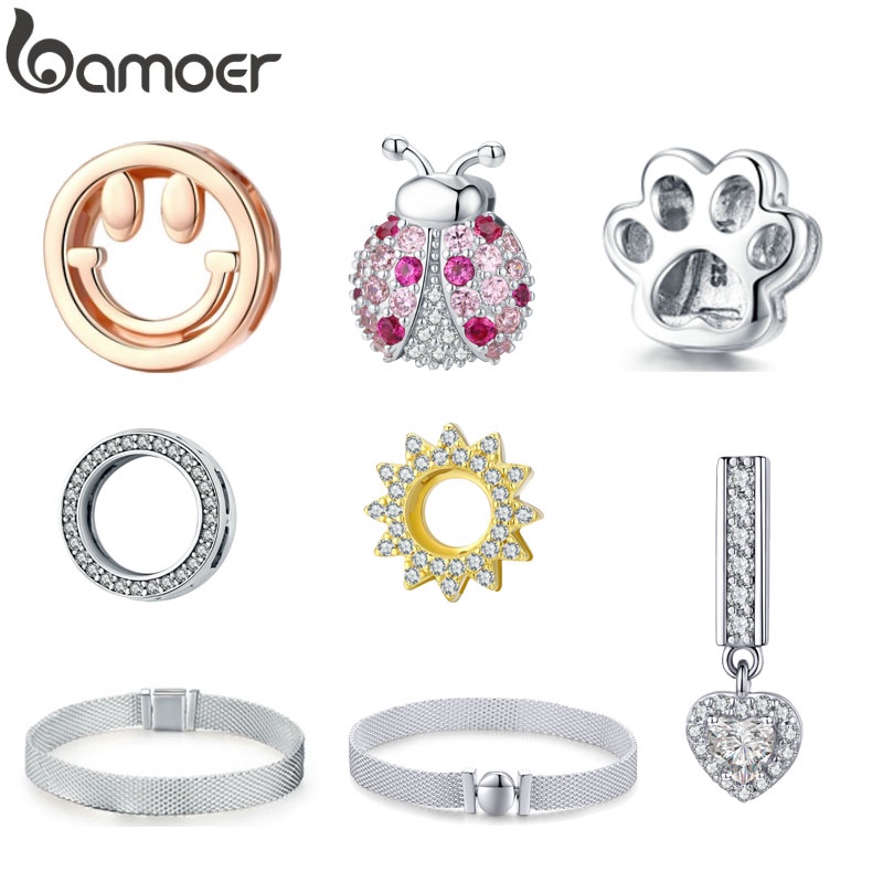 Bamoer Hot Sale 925 Sterling Silver Metropolitan Estilo Mulheres Strand Pulseiras De Moda Jóias Presente SCX001 em Oferta na Shopee