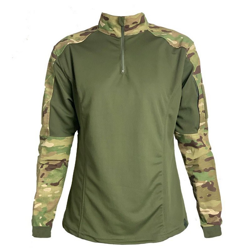 Combat Shirt Feminina Militar Tática Bélica - Camuflada Multicam