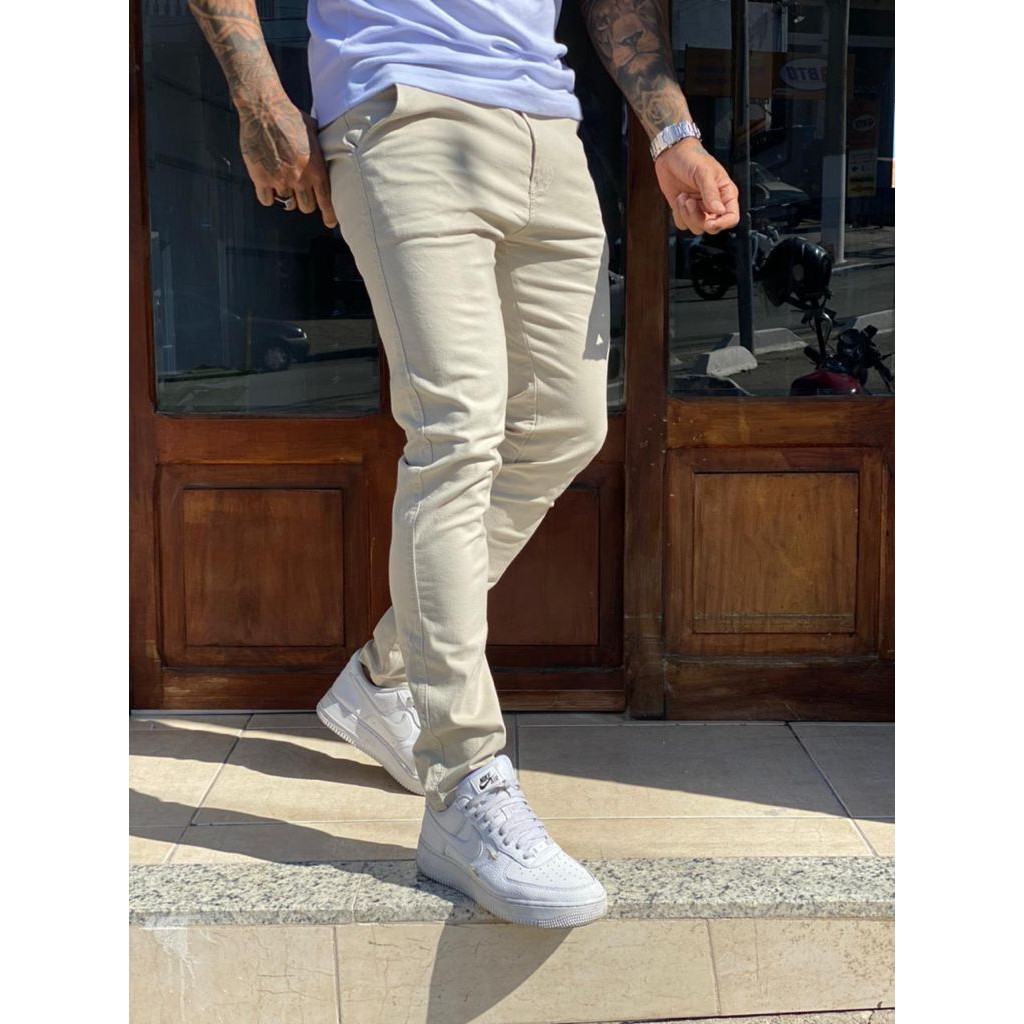 Calça masculina store justa na canela