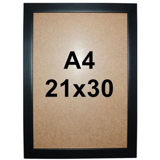 Moldura Quadro Padrão A4 30x21 C/ Vidro Moldura Laqueada em Oferta na Shopee