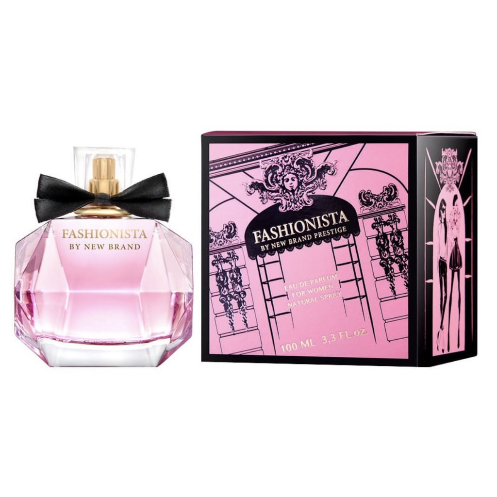 Perfume New Brand Fashionista Edp 100ml Feminino - Original