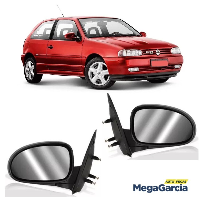 Par Retrovisor Gol Bola 2 Portas 95 96 97 98 99 Fixo