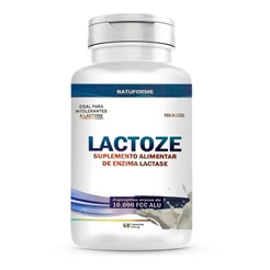 Enzima Lactase 10.000 Fcc 60 Cápsulas 500mg - Lactoze - intolerância a lactose