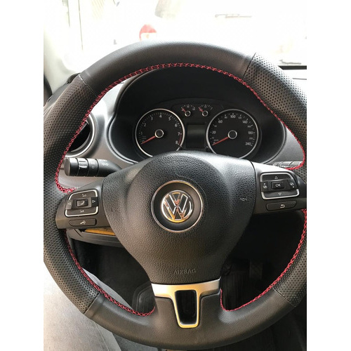 Capa De Volante Costurada Voyage Confortiline Linha Vermelha em Oferta na Shopee