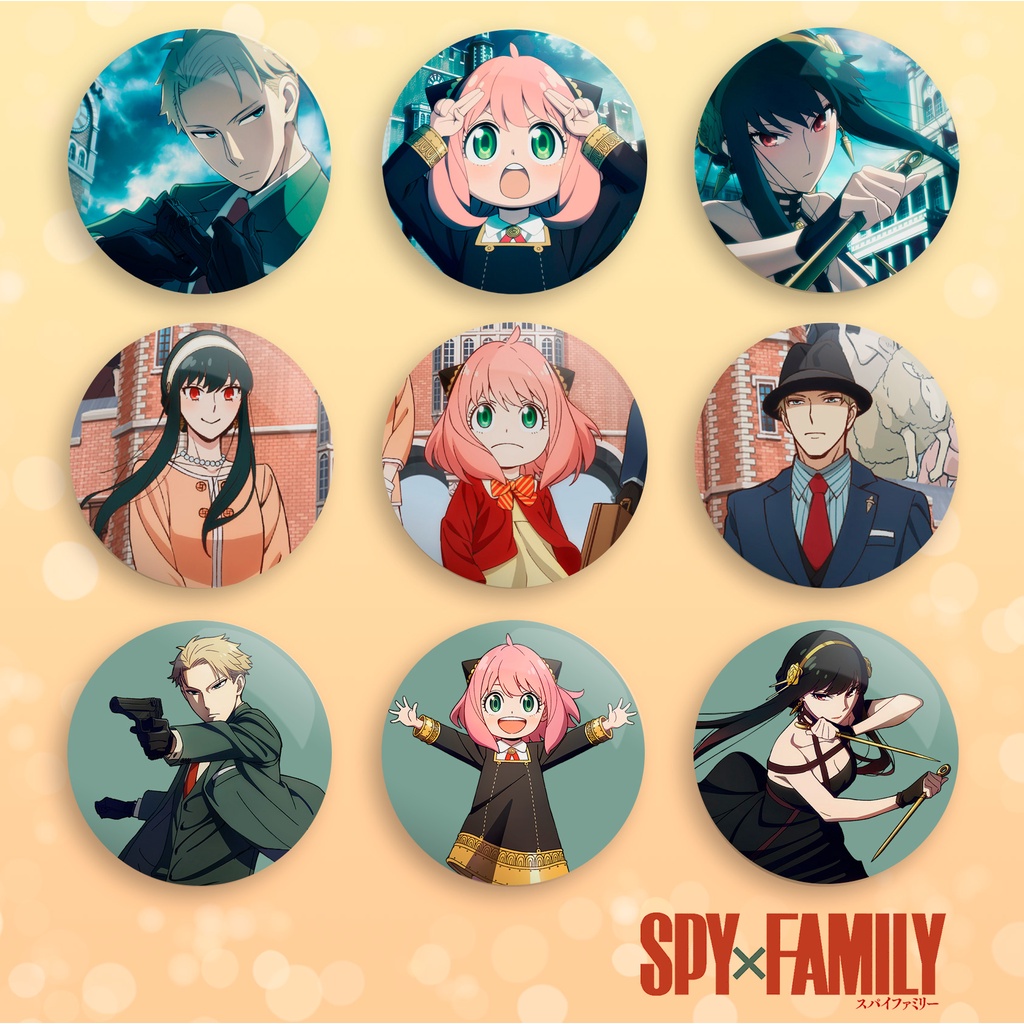 Broches Spyxfamily De Desenho Animado Anya/Forger/Yor Anime Fofo