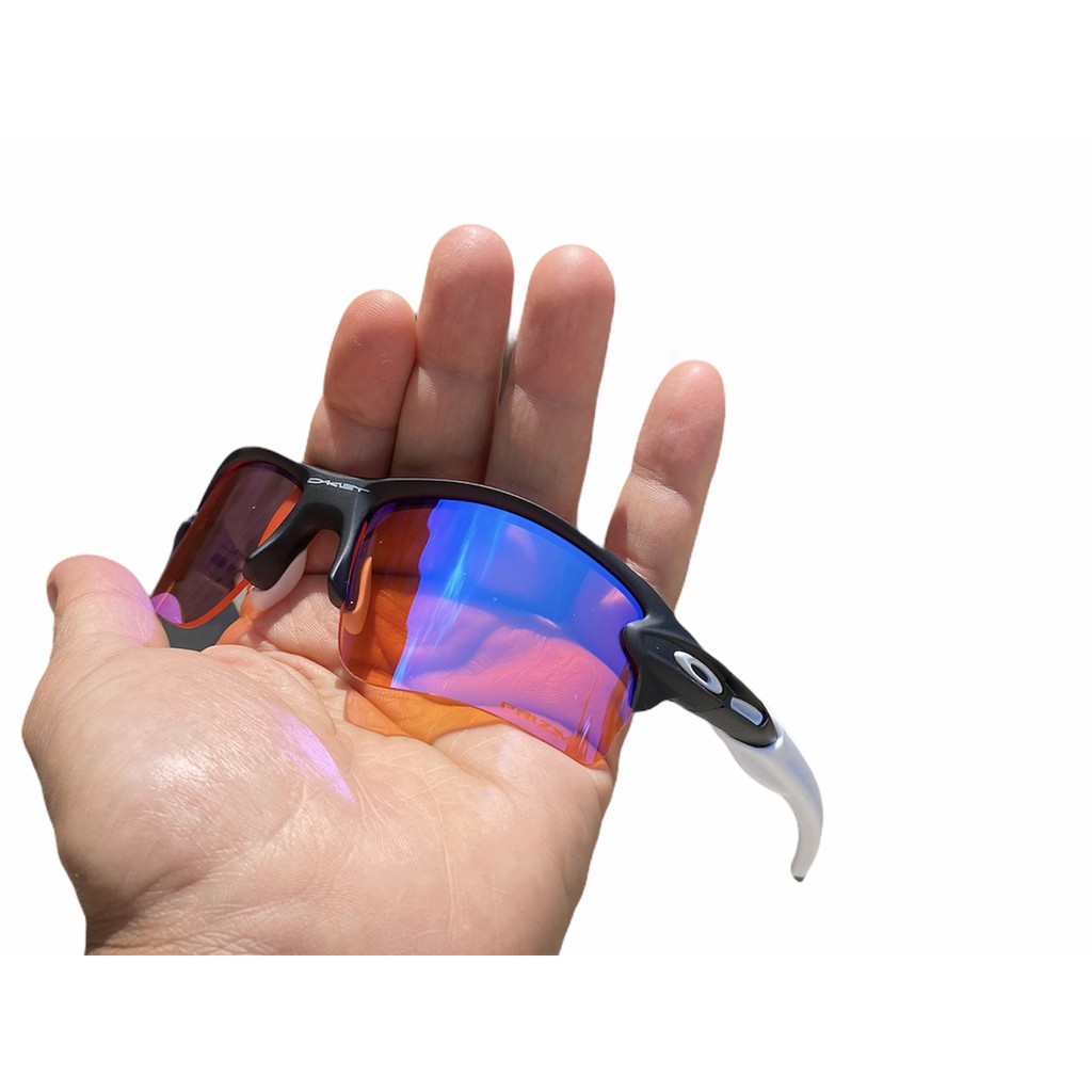 Óculos de Sol Oakley Flak Jacket 2.0 Branca/Preta Lentes Prizm Top