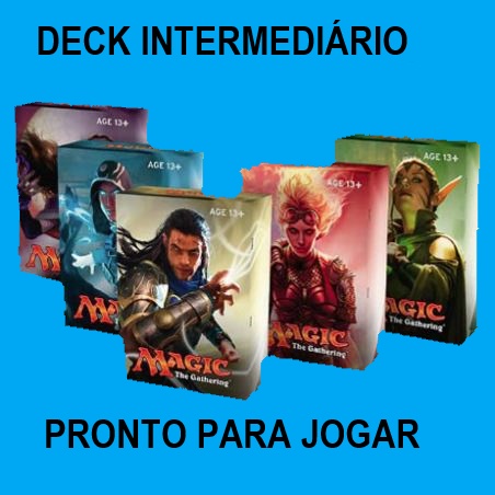 DECK INTERMEDIARIO MAGIC THE GATHERING PRONTO PARA JOGAR IDIOMAS INGLES E PORTUGUES