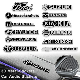 Carro 3D Alumínio Metal Decorativo Adesivo Autocolante interior de Áudio Decalque Emblemas Modificados Adesivos