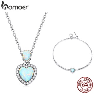 Bamoer Pulseira/Colar Prata 925 Para Jardim Maravilhoso Mulheres BSB086