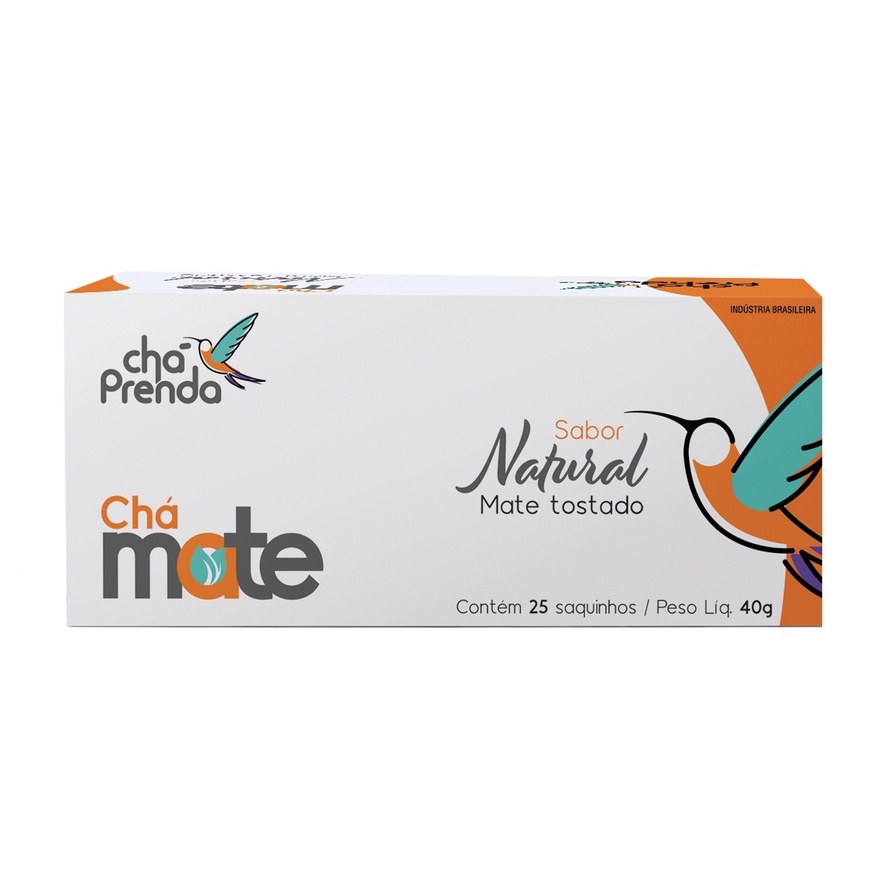 chá mate natural - Chá Prenda - Peso Líq. 40g / Contém 25 saquinhos