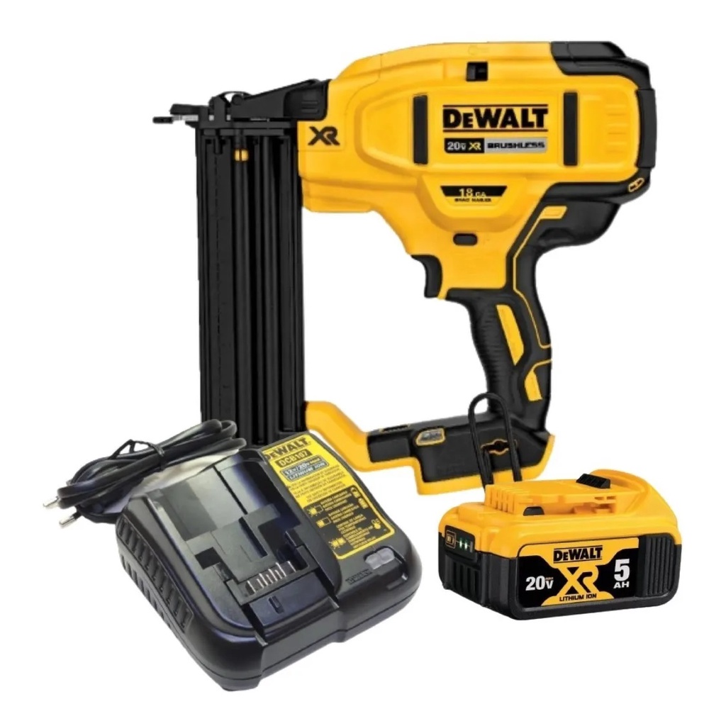 Pinador Brushless 18ga 20v Com Bateria 5ah Dcn680 Dewalt em Oferta na Shopee
