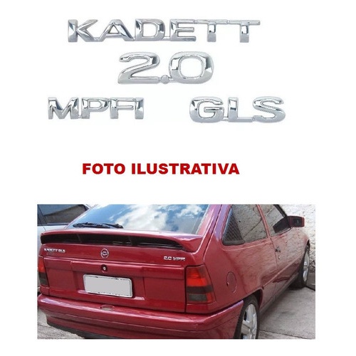 Kit Emblemas Kadett Gls 2.0 Mpfi
